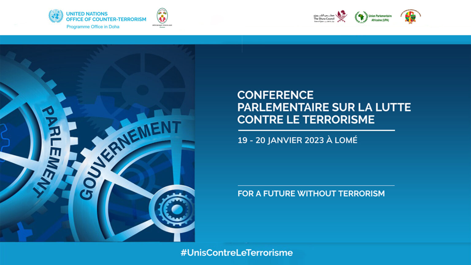Lutte contre le terrorisme: le Togo abrite une conférence parlementaire du 19 au 20 Janvier