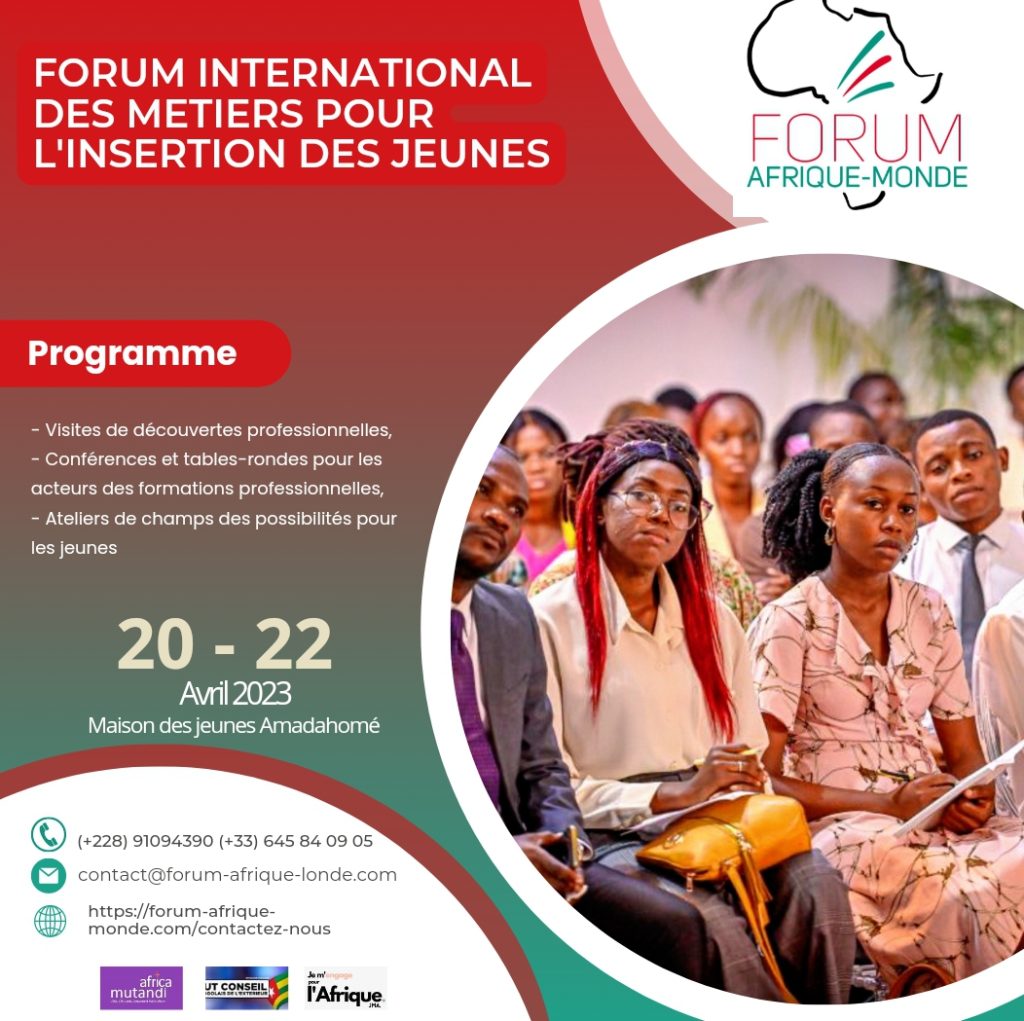 Lomé accueille le Forum « Erasmus Afrique-Monde » du 20 au 22 avril prochain