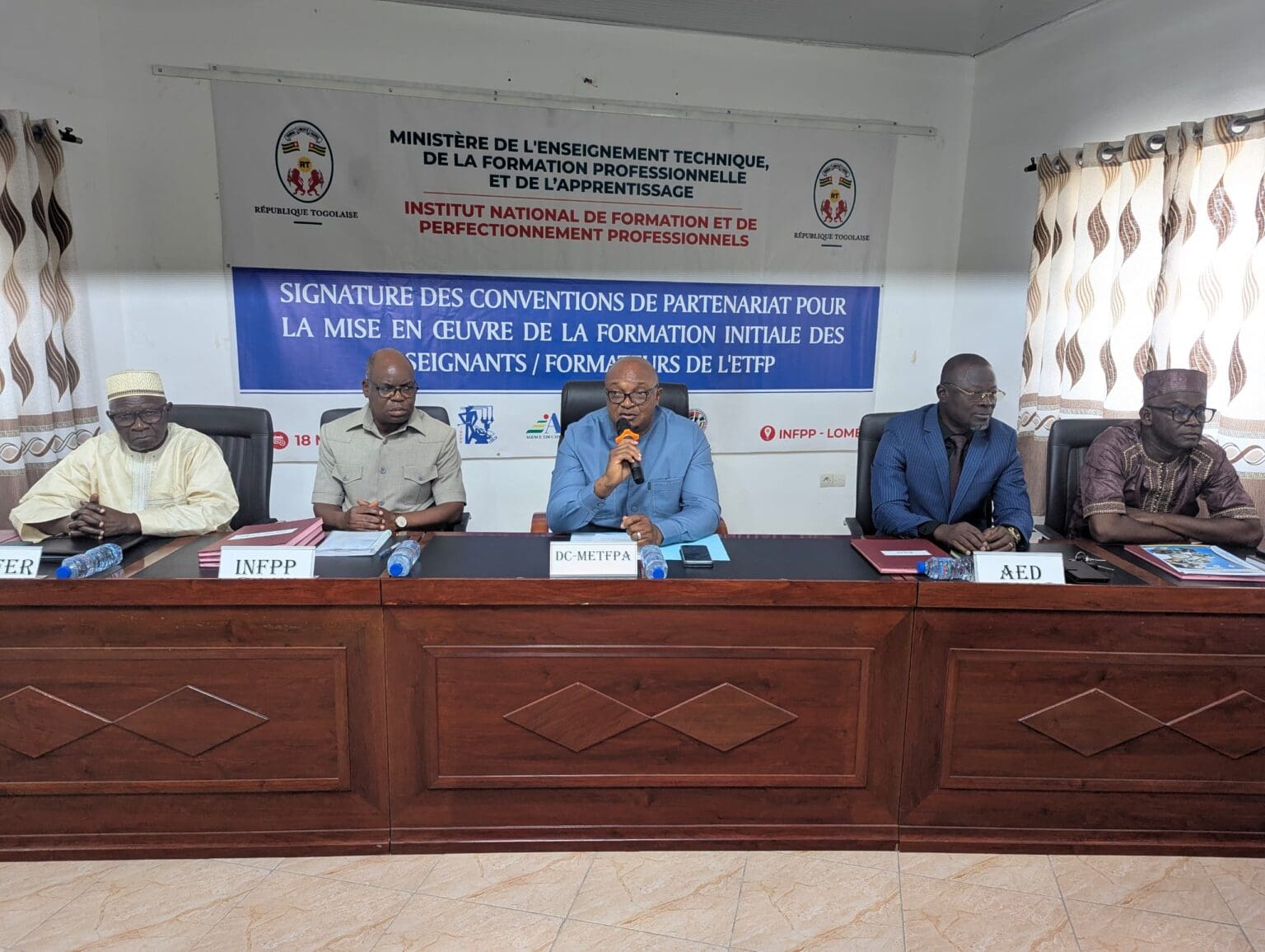 conventions de partenariat pour la mise en œuvre de la formation initiale des formateurs de l'ETFP