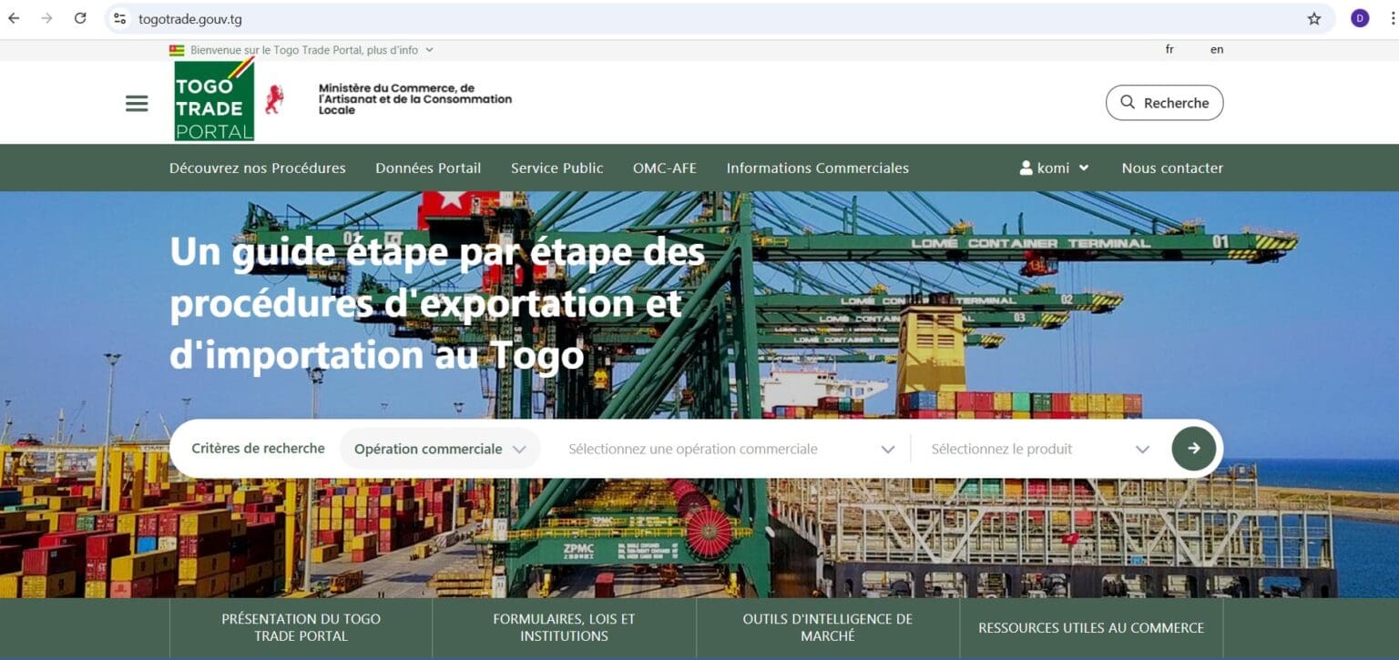 « Togo Trade Portal » : un nouvel outil numérique pour booster le commerce au Togo