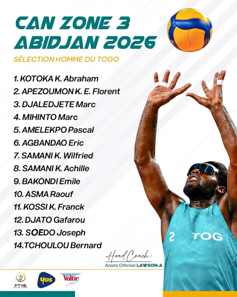 Volleyball / Éliminatoires CAN 2026 : listes des dames et messieurs pour la Zone 3 dévoilées