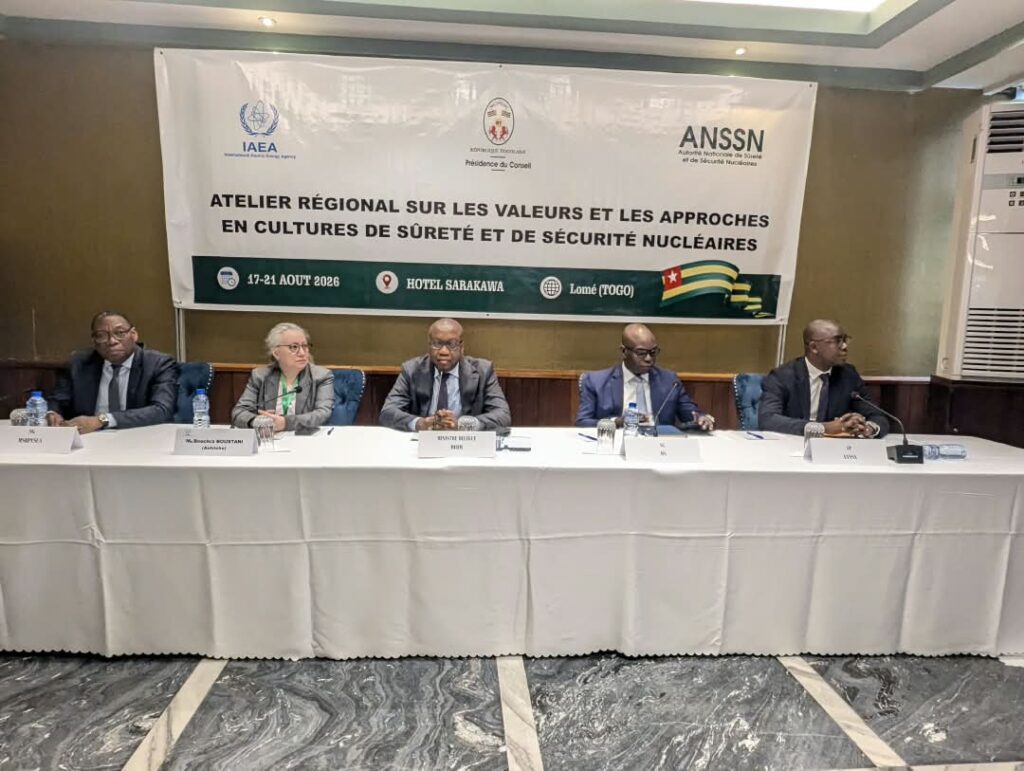 Togo : un atelier régional repositionne les enjeux de la sûreté et la sécurité nucléaires