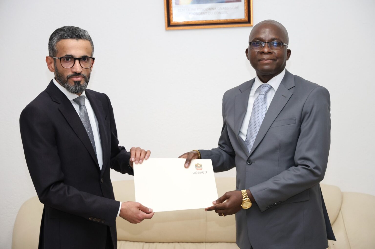 Ghanim Essa Ahmad Harib Alfalahi, nouvel ambassadeur des Émirats arabes unis au Togo