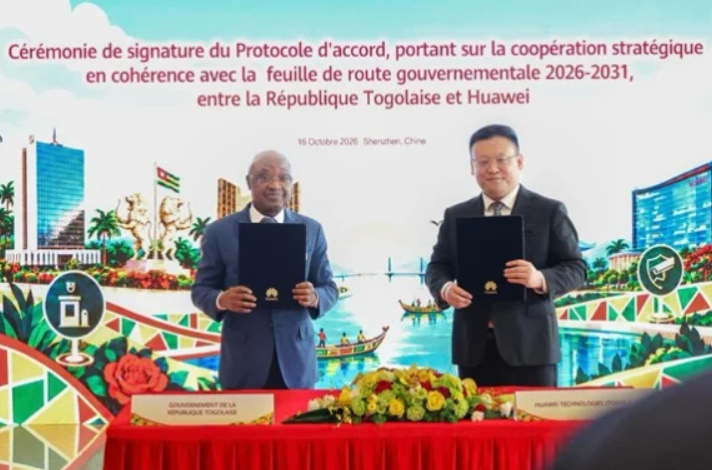 Togo : le partenariat avec Huawei pourrait améliorer les infrastructures modernes